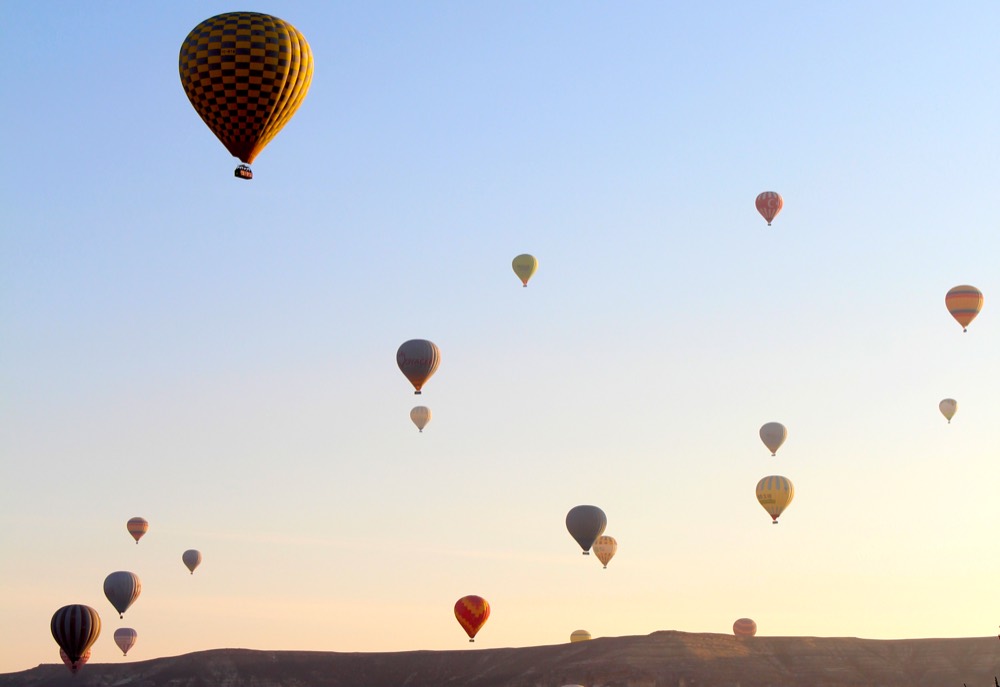 Heißluftballonfahrt über Zentralistrien